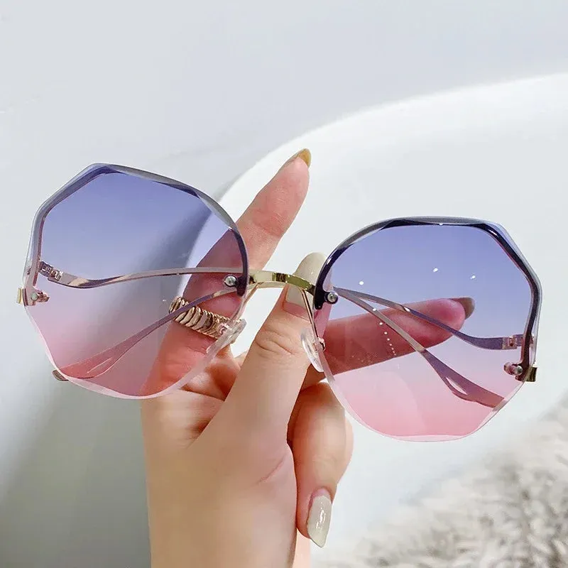 Luxury Round Gradient Sunglasses