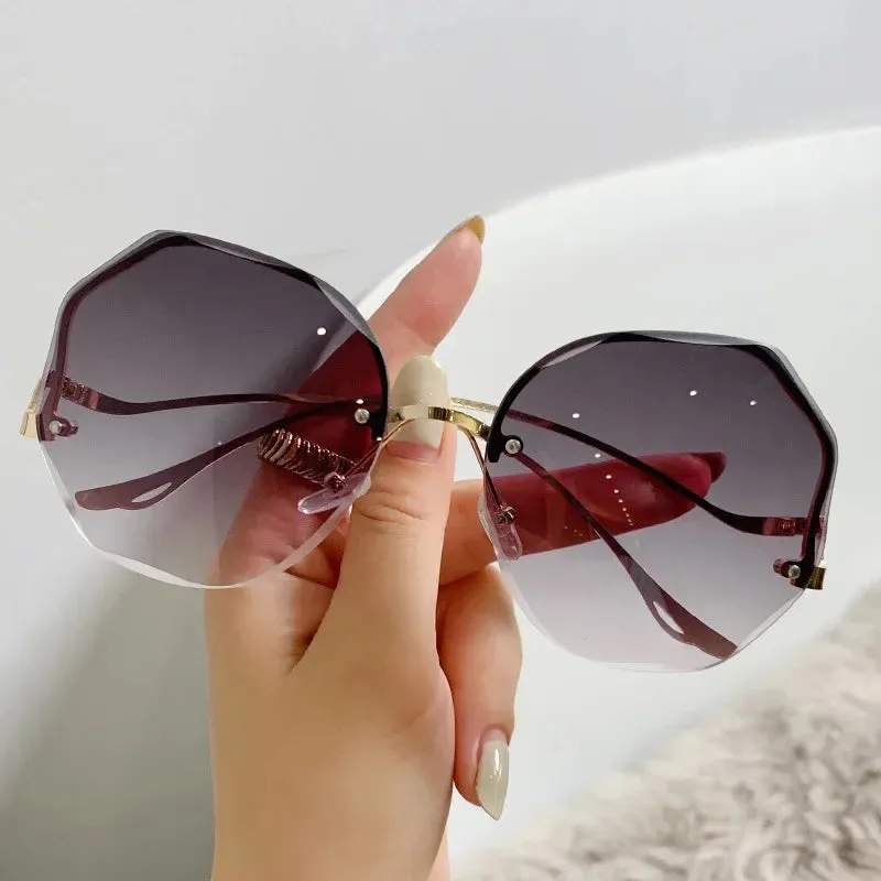 Luxury Round Gradient Sunglasses