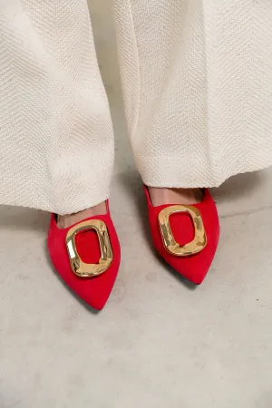Macey loafer red