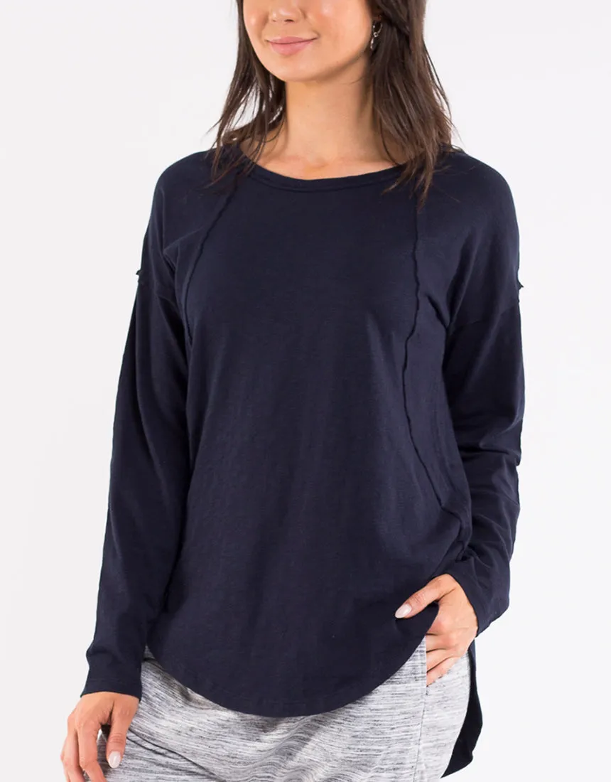 Mackenzie Long Sleeve Tee - Navy
