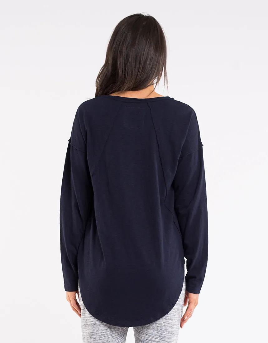 Mackenzie Long Sleeve Tee - Navy