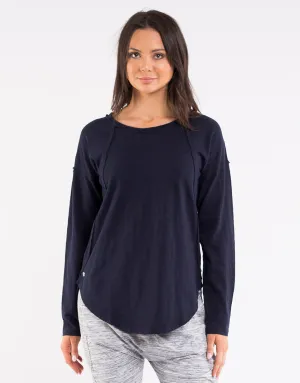 Mackenzie Long Sleeve Tee - Navy
