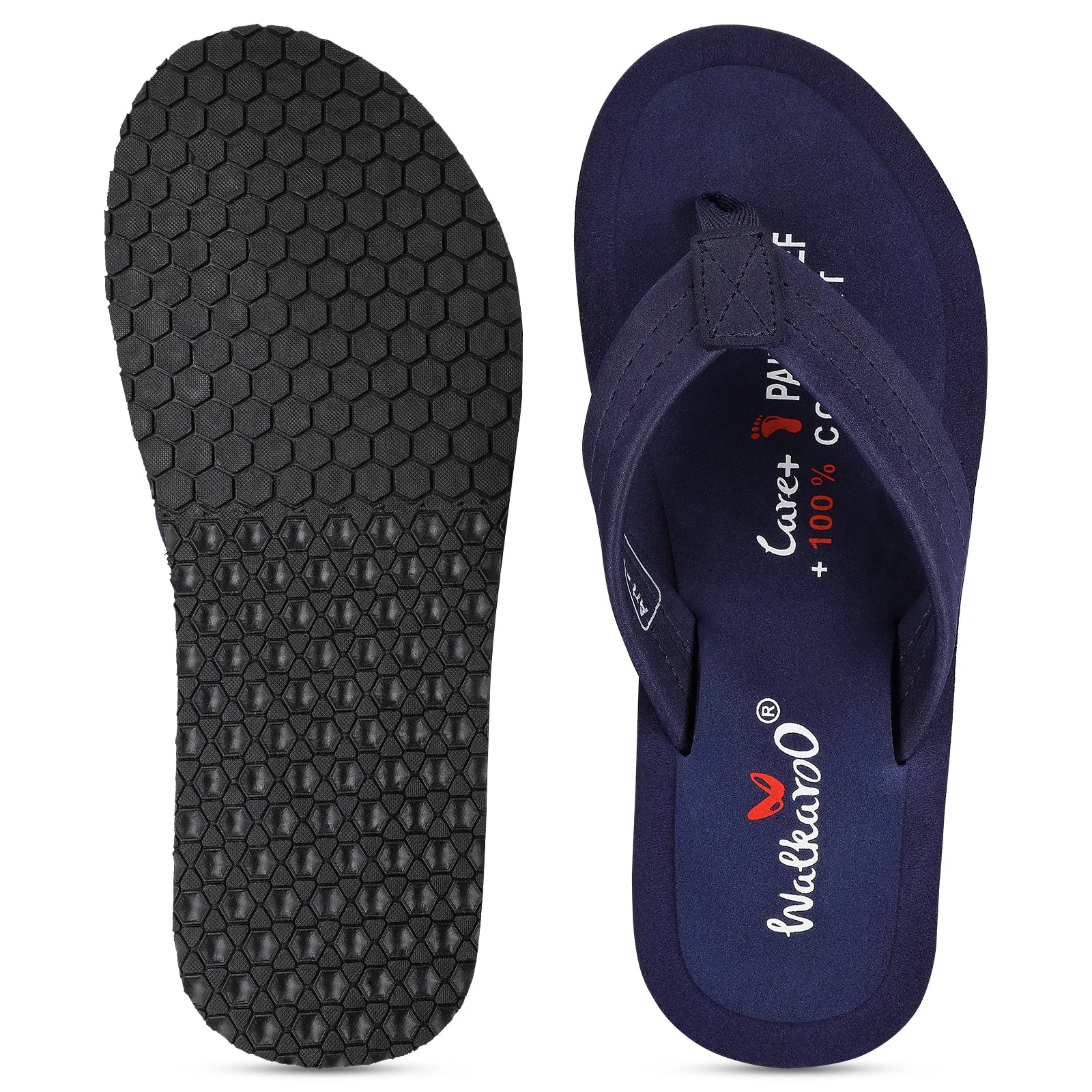 Men's Care Plus Flip-Flop  - WH3810 Navy Blue