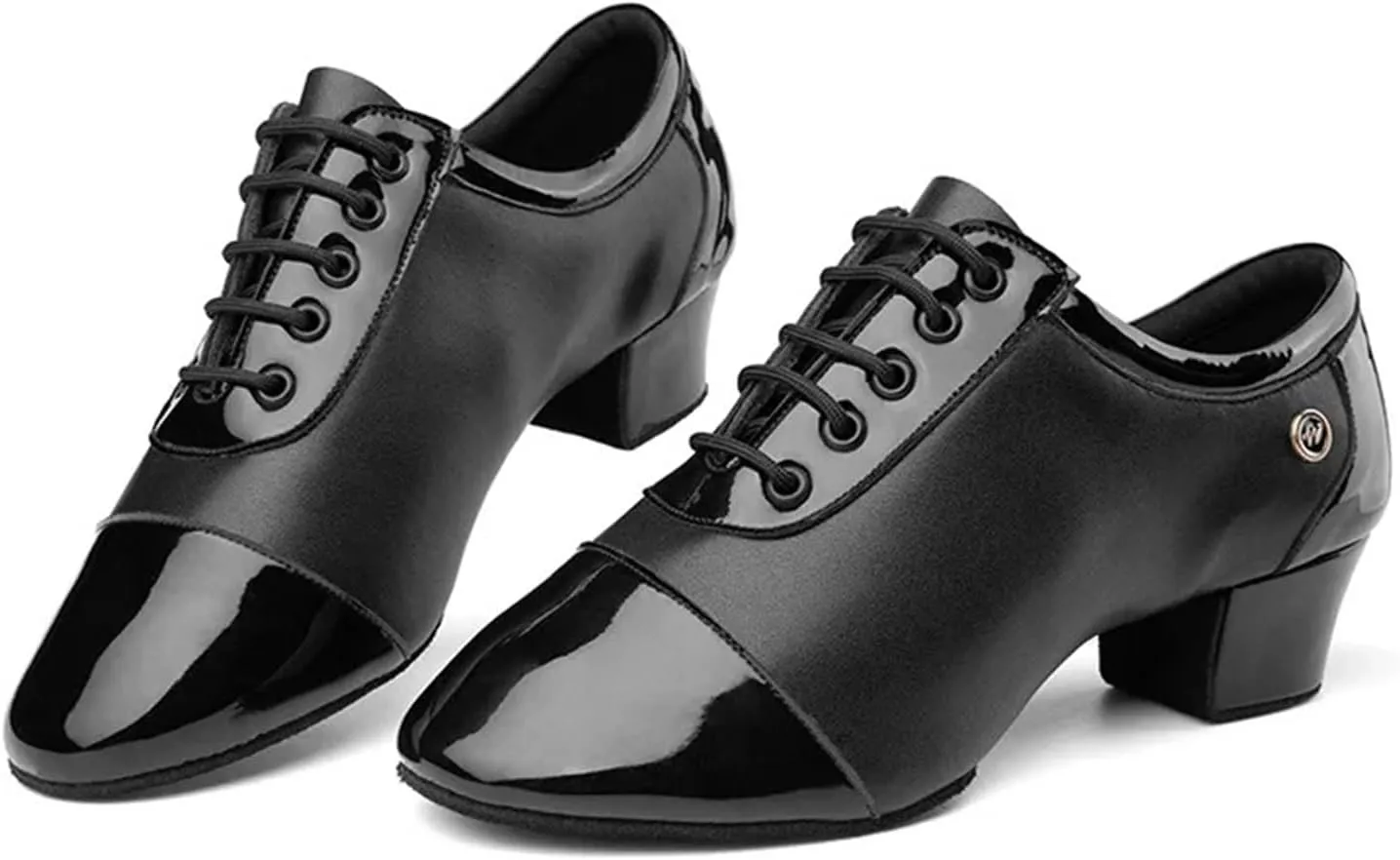 Men's Latin Dance Shoes Modern Men's Ballroom Tango Latin Dance Shoe Man Split Indoor Soft Sole Black White Dance Shoes