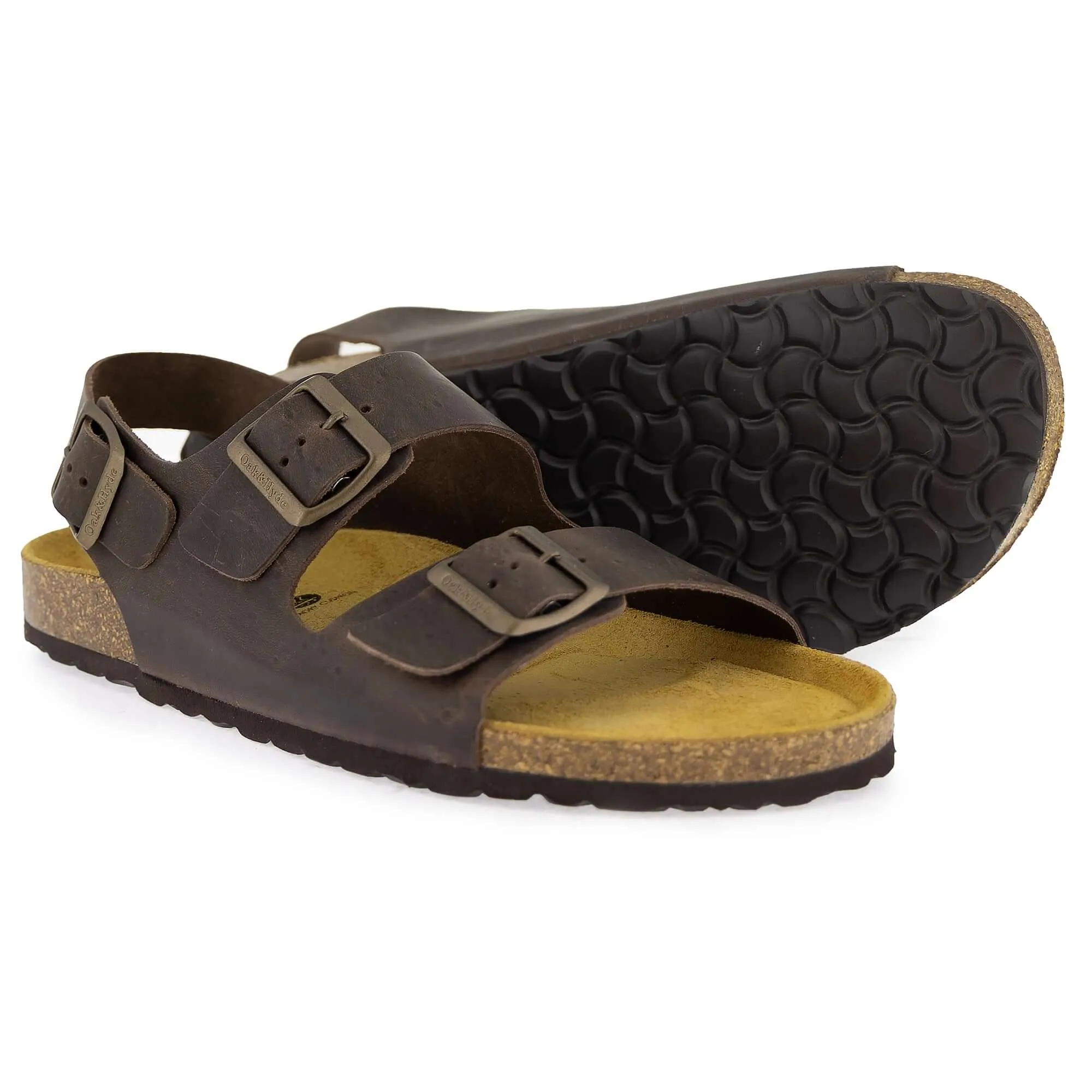 Men's Malaga Back Strap Sandals - Dark Brown