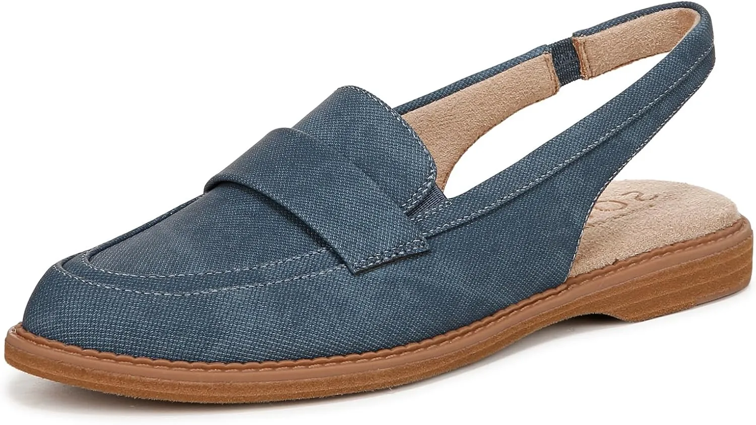 Naturalizer Soul Womens Yeah Slingback Casual Loafers Indigo Denim Blue 8 W