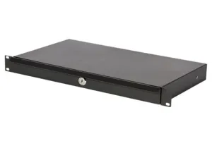 On-Stage RDLS1000 1U Locking Rack Drawer - Shallow
