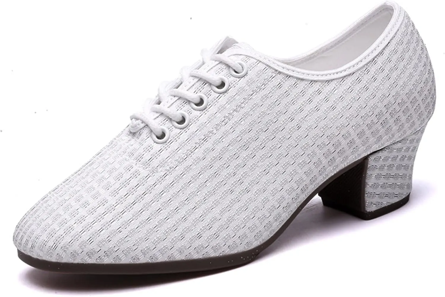 ONAIC Standard Closed Toe Ballroom Dance Shoes for Womens Lace Up Practice Dance Shoes Casual Dance Sports Shoes