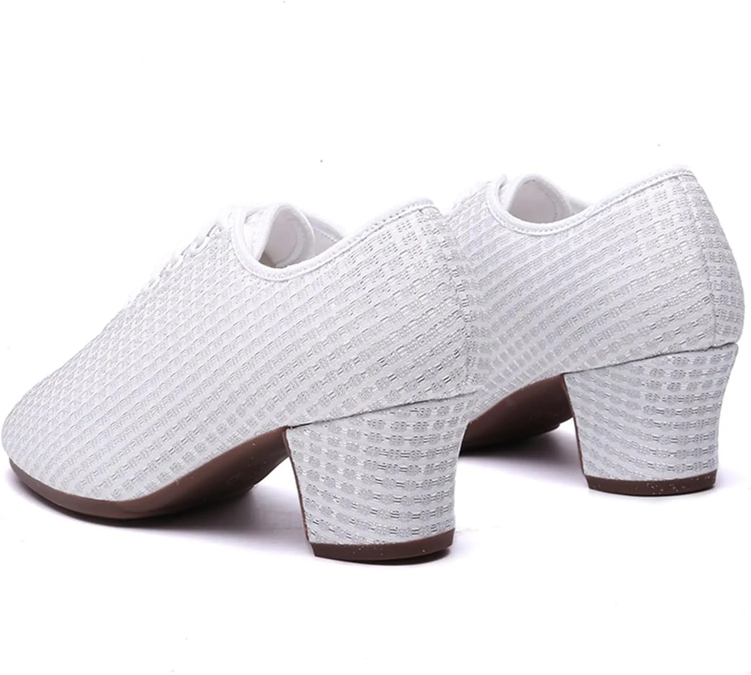 ONAIC Standard Closed Toe Ballroom Dance Shoes for Womens Lace Up Practice Dance Shoes Casual Dance Sports Shoes