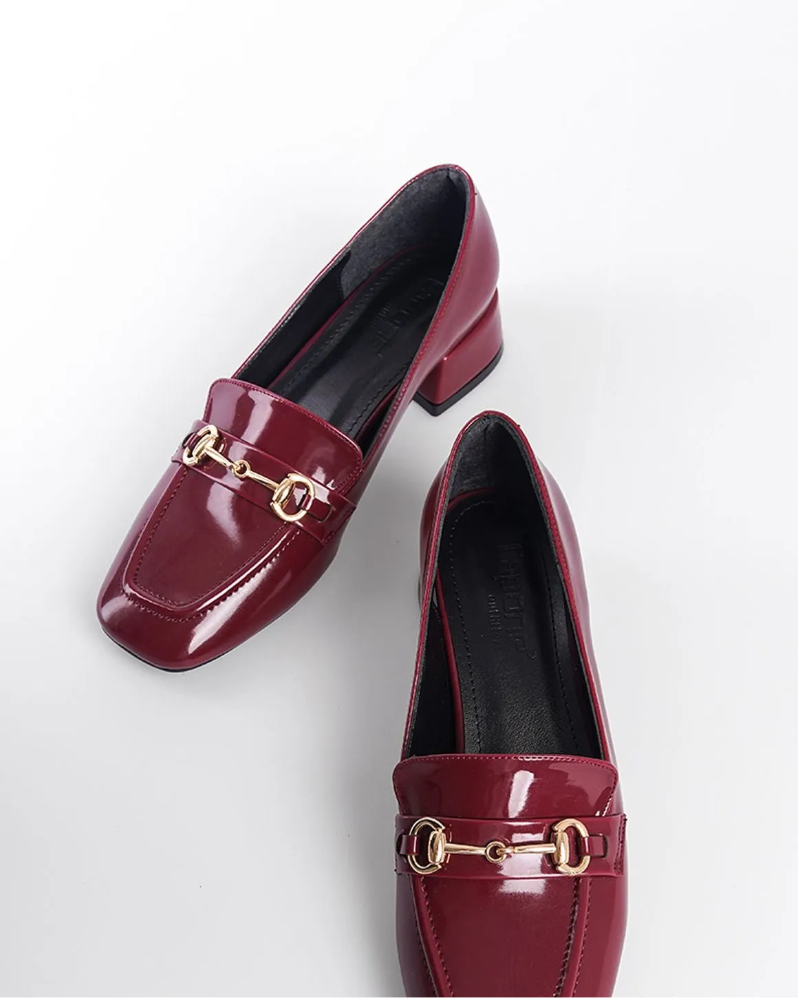Perla - Turkish Low Heeled Blunt Toe Women's Shoes - Banded