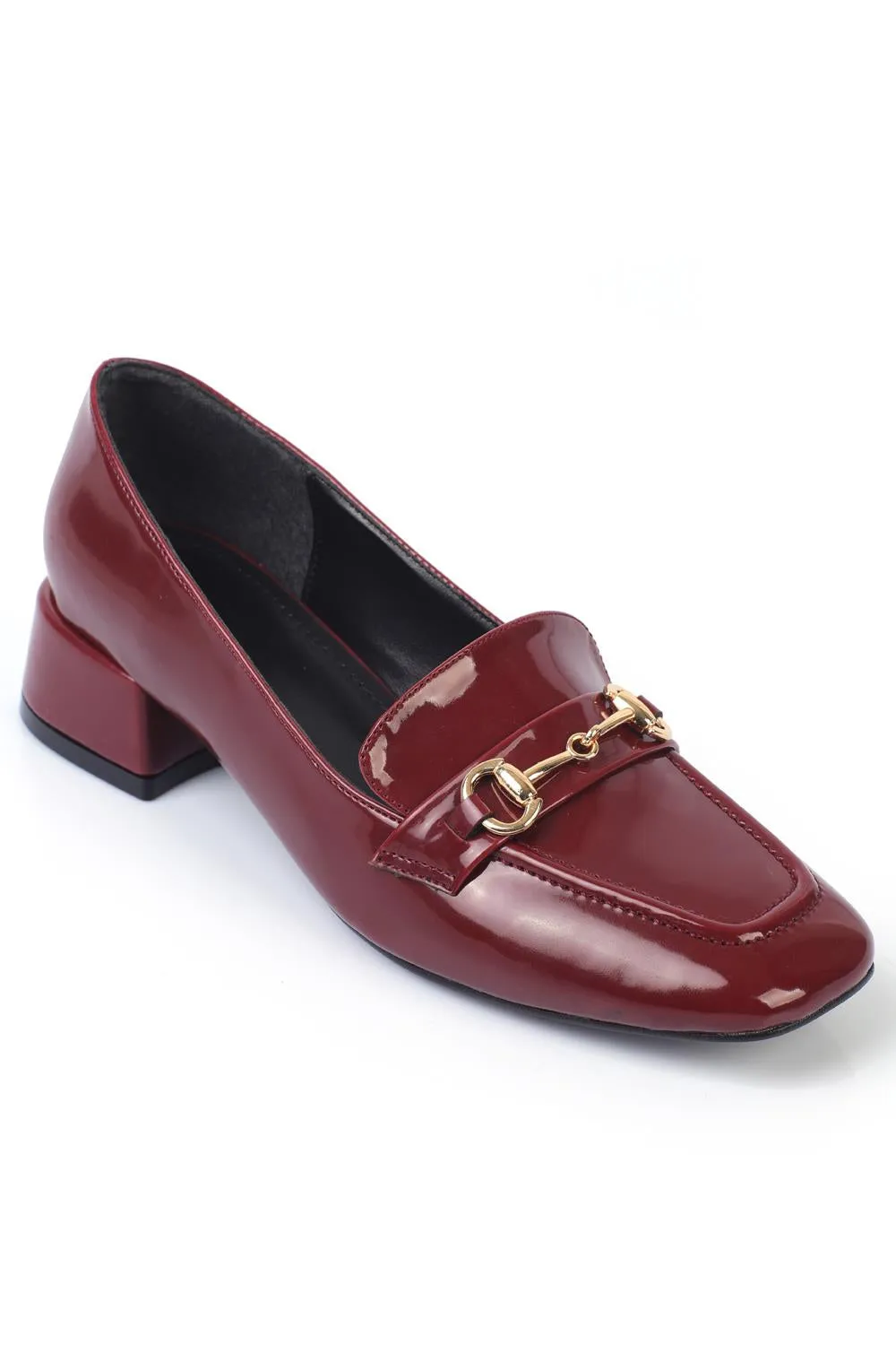 Perla - Turkish Low Heeled Blunt Toe Women's Shoes - Banded