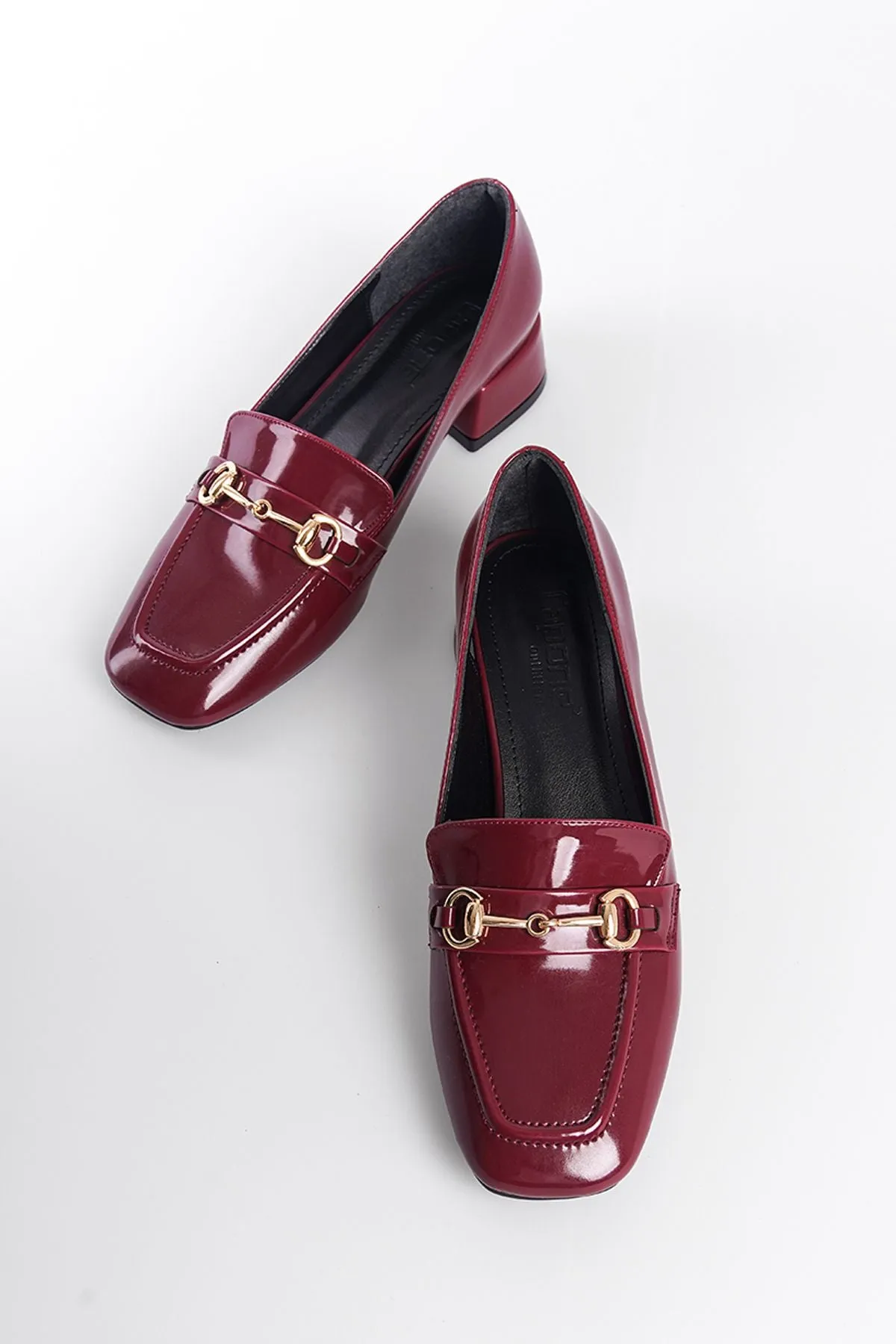 Perla - Turkish Low Heeled Blunt Toe Women's Shoes - Banded
