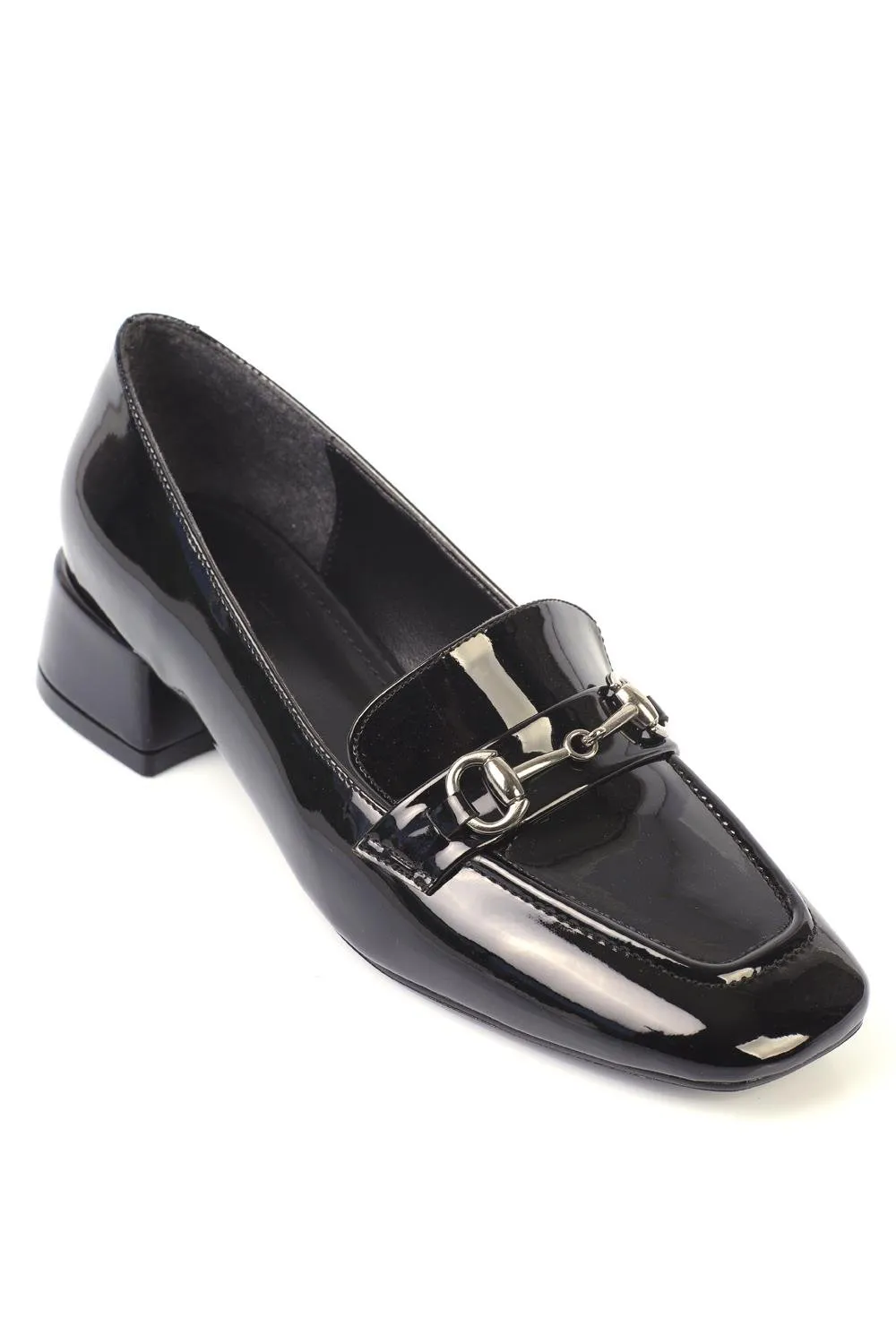 Perla - Turkish Low Heeled Blunt Toe Women's Shoes - Banded