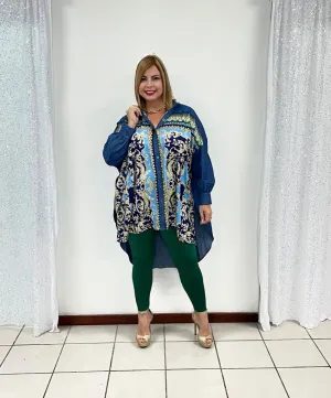 Plus Bluson Blue & Denim