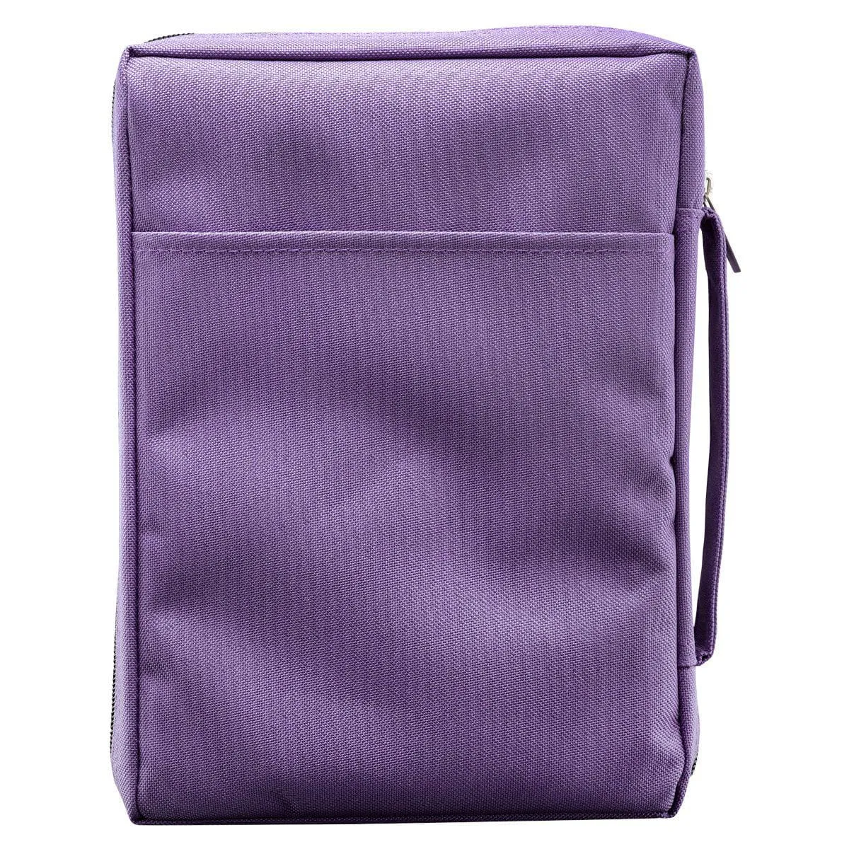 Polyester Canvas with Fish Badge in Purple Bible Cover