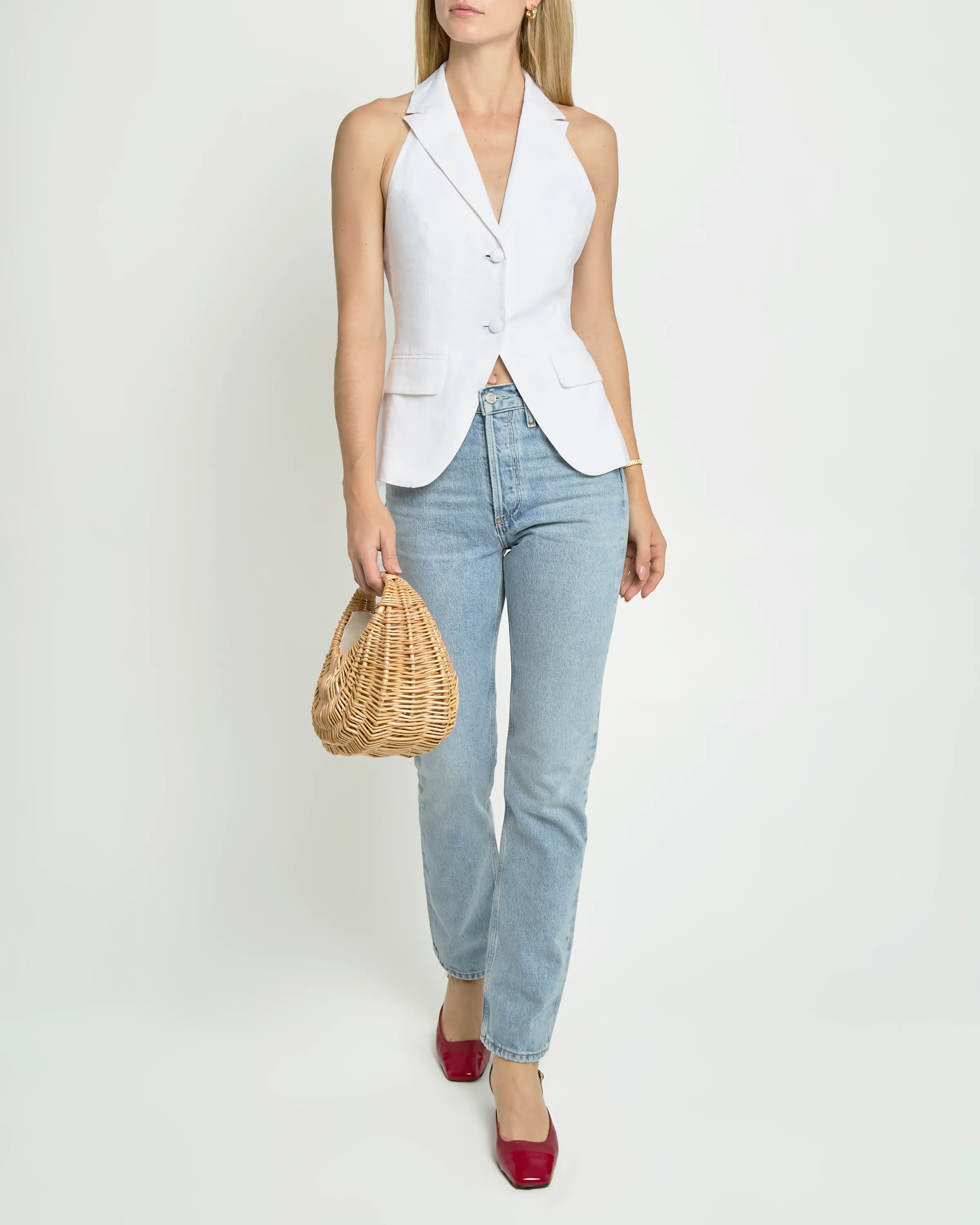 Raphaela Linen Vest Top
