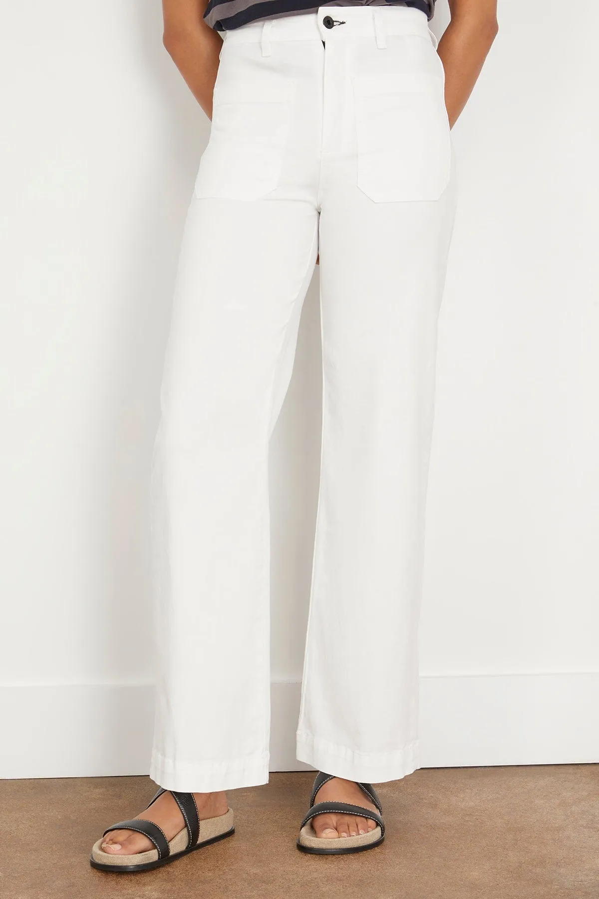 Sailor Twill Pant in Ivory