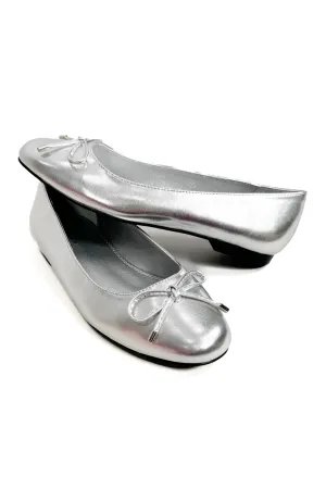 She's a Classic Ballet Flats in Silver
