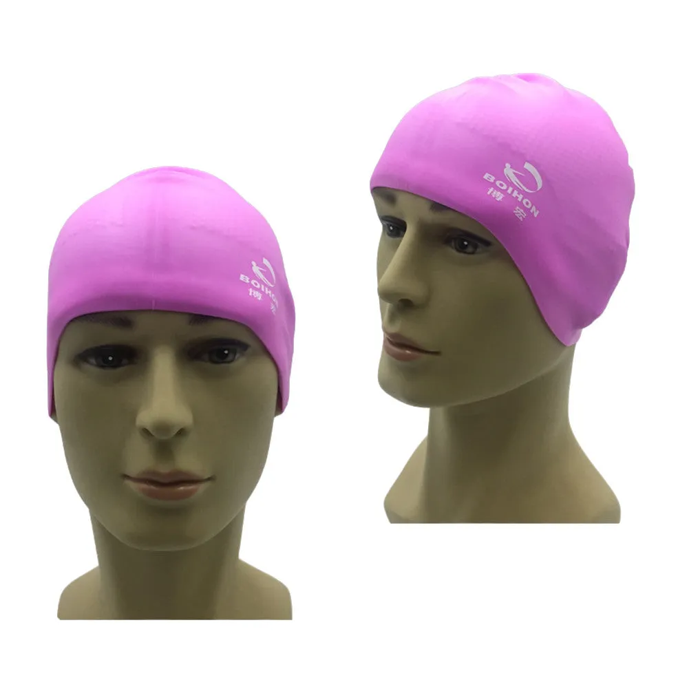 Sidiou Group Anti-Slip Silicone Elastic Hair Protect Professional Unisex Swimming Cap Hat