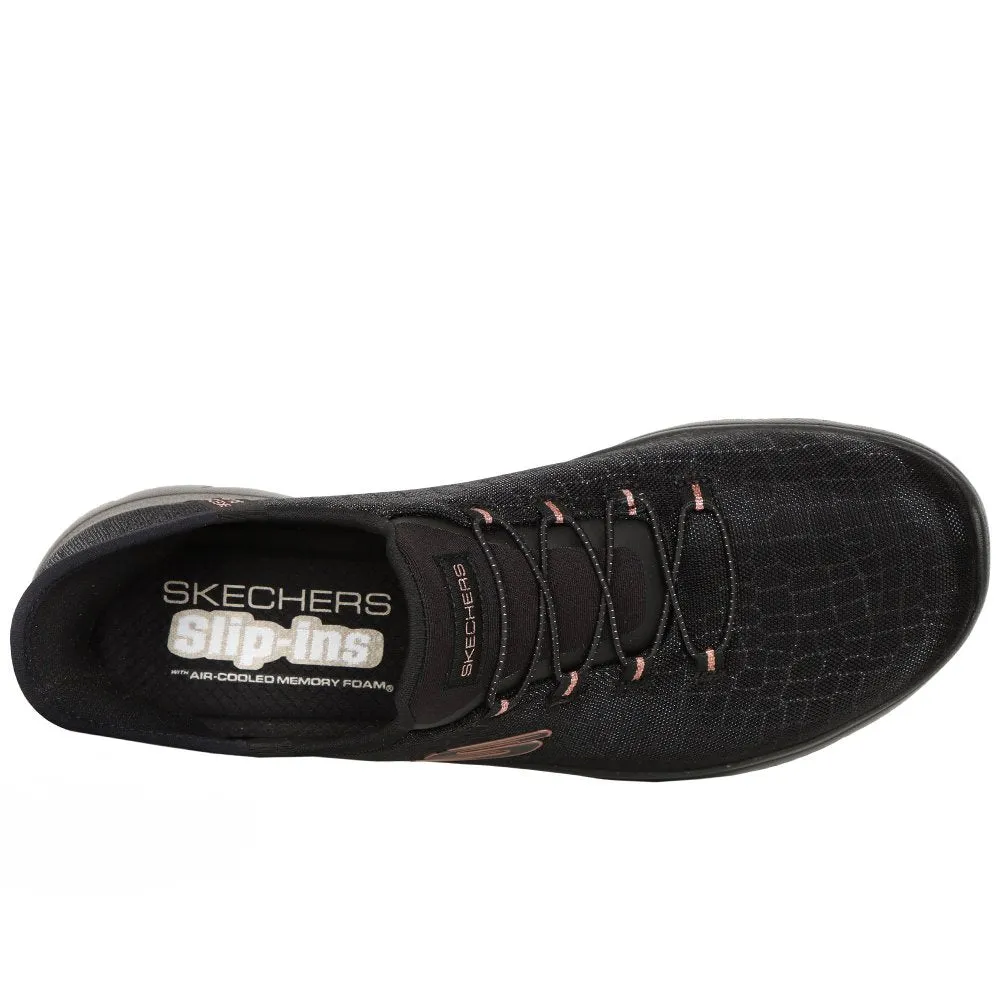 Skechers Slip Ins 150128BKGD Black Dressy Trainer