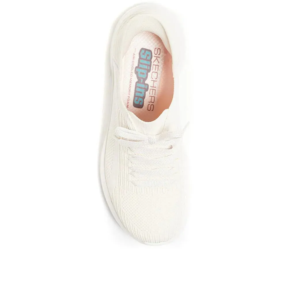 Skechers Slip-ins Trainer:  149710NAT NATURAL WIDE FITTING Ultra Flex 3.0 - Brilliant