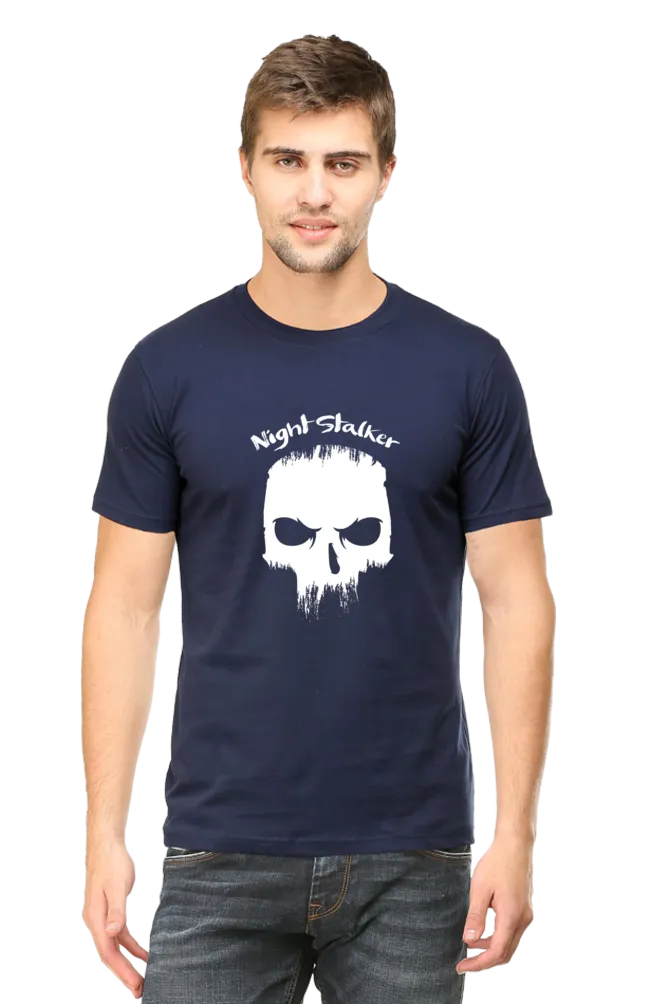 Skull Night Stalker Printed T Shirt For Men