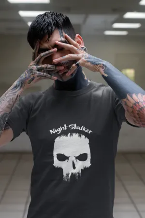 Skull Night Stalker Printed T Shirt For Men