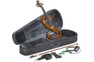 Stagg 4/4 S-Shaped Violinburst Electric Violin Set