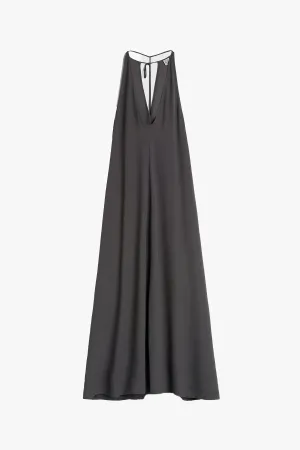 T-Strap Crepe Dress