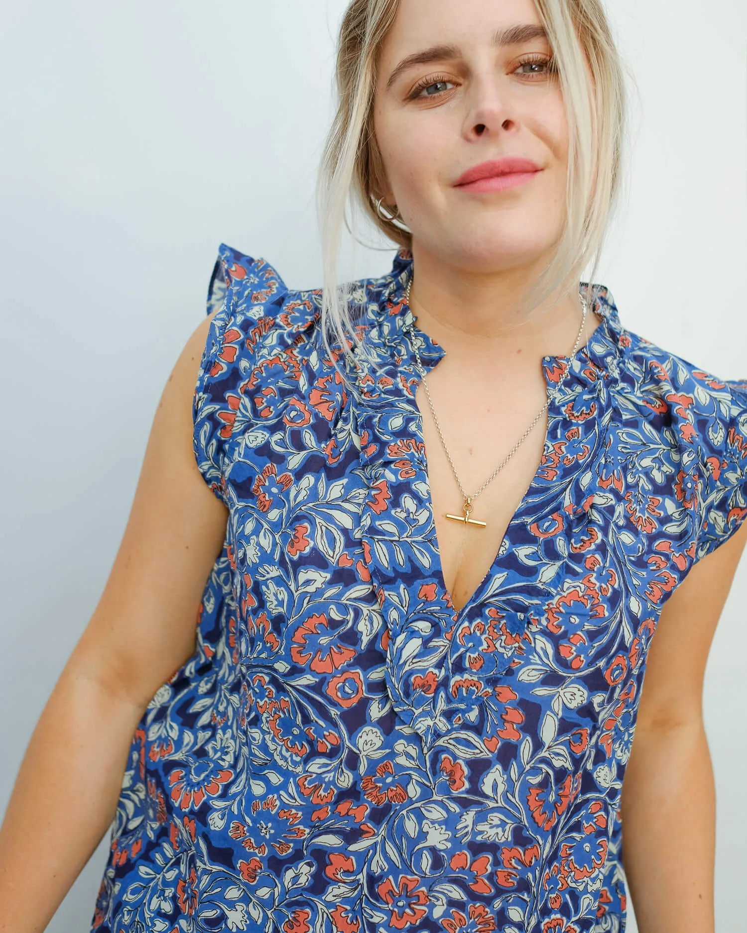 V Nolita top in henna
