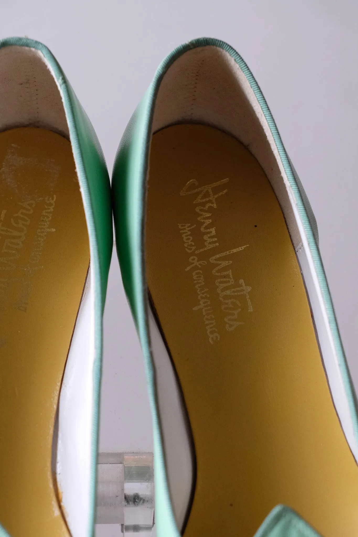 Vintage 1960s Mint Green Loafers by Henry Waters / Sz 8