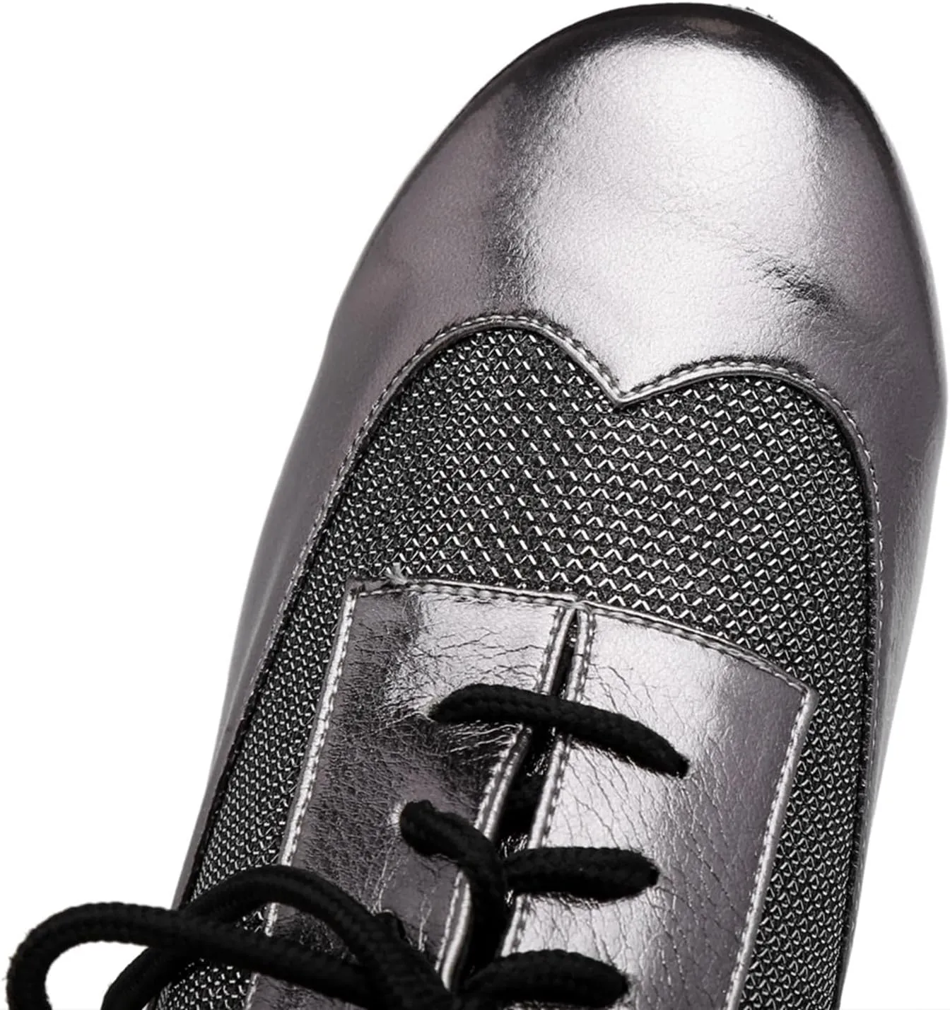 Women's Glitter Round Toe Synthetic Ballroom Morden Tango Party Wedding Practice Professional Dance Shoes