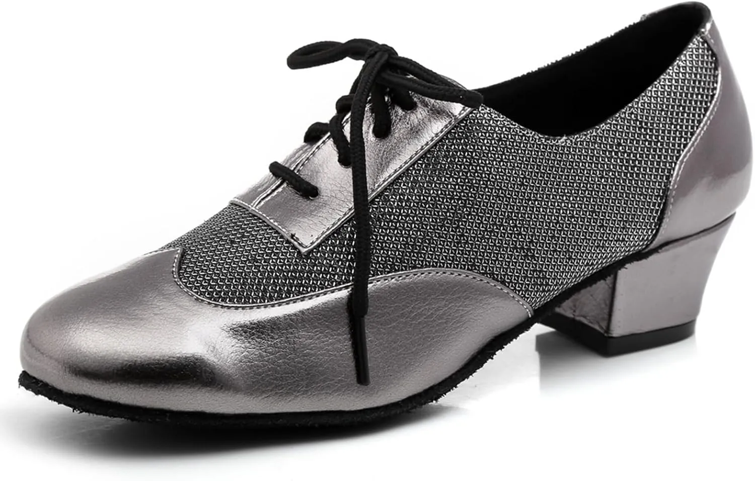 Women's Glitter Round Toe Synthetic Ballroom Morden Tango Party Wedding Practice Professional Dance Shoes