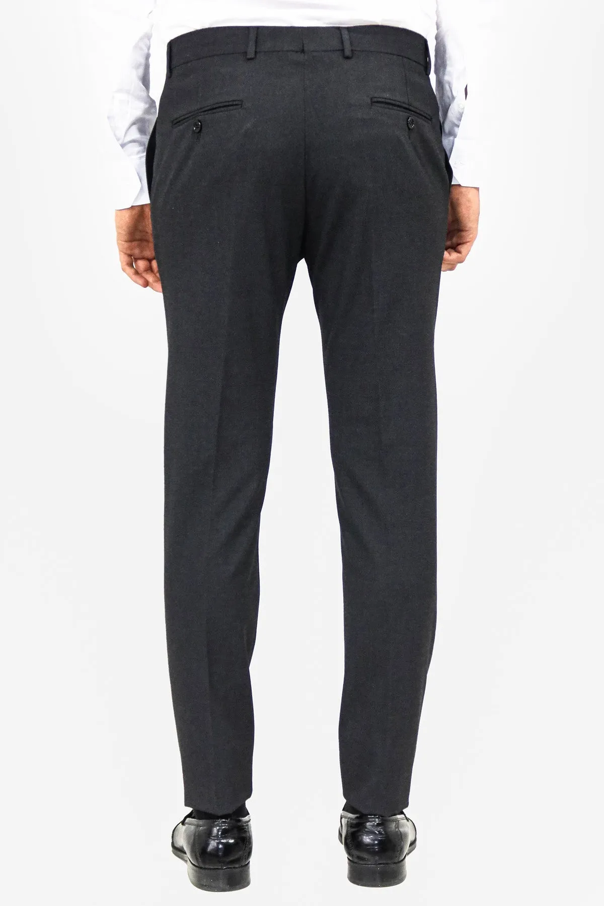 WSS Plain Dark Grey Men Pants  - Singen